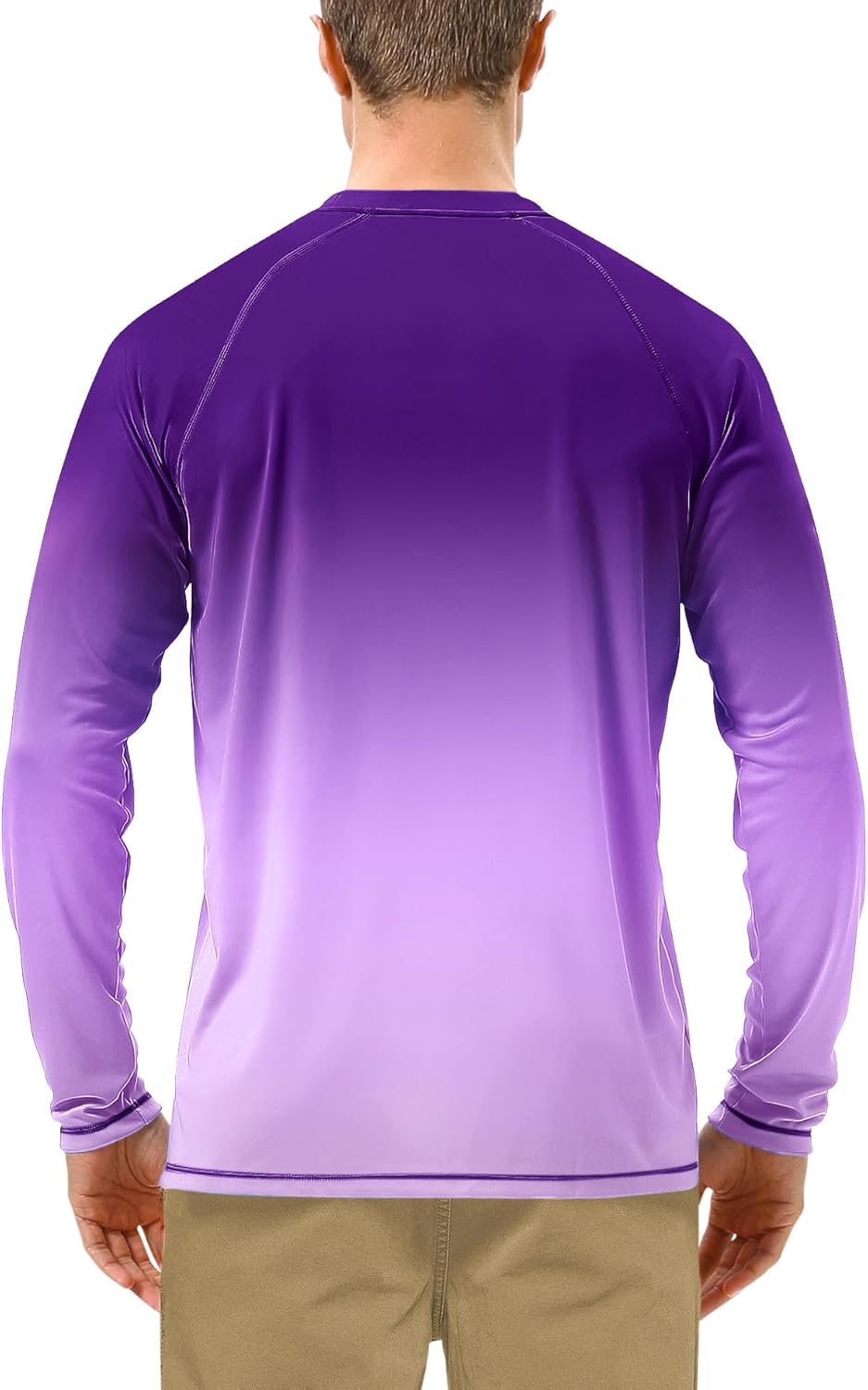 Roadbox Men's UV Sun Protection Shirt - UPF 50+ Long Sleeve Rash Guard for Fishing & Outdoor Activities
