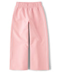 The Children's Place,Girls,Cozy Wide Leg Active Track Pants,Lt Plum,Small