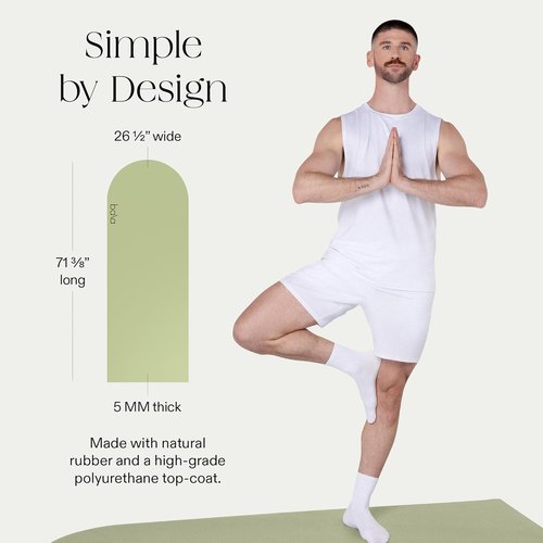 Bala Yoga Mat - Non-Slip Exercise Mat for Home Workouts, Stretching & Pilates | Ideal for Indoor Fitness