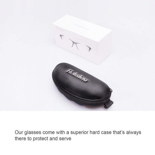 Hulislem Blade Sport Polarized Sunglasses Sunglasses For Men Women Mens Womens Running Golf Sports (Matte Black-Smoke)