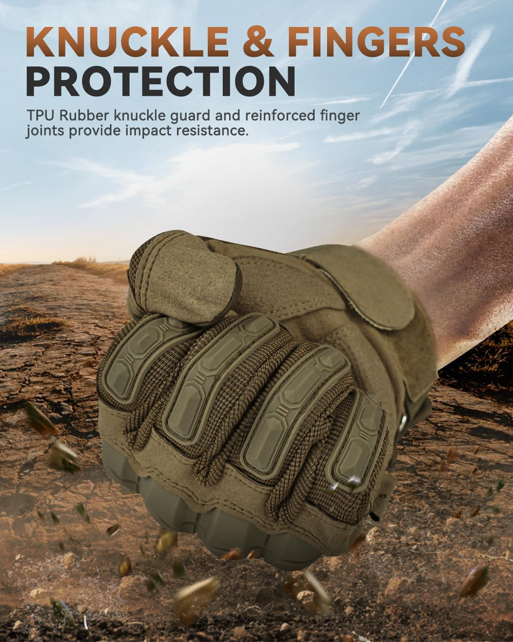 Skiennix Tactical Gloves - Touchscreen Military Combat Gloves for Men | Black Airsoft & Outdoor Use