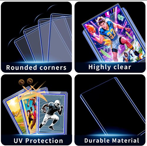 **Card Sleeves & Toploader Binder Combo by [Brand Name] - Waterproof PU Leather | Holds 324 Toploaders + 120 Protectors**