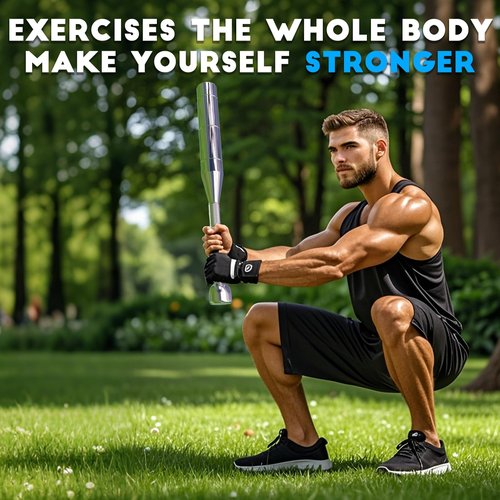 Indian Clubs for Strength Training,6-in-1 Premium Steel Adjustable Macebell Clubbell,Muscles, Shoulder, Grips & Forearms Workouts to Stretching,with Non-slip Knurled Handles