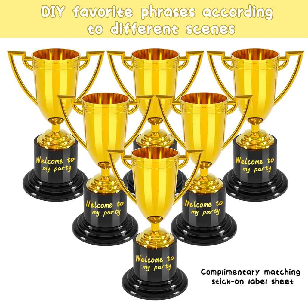 Skiennix 4-Inch Mini Trophies - Perfect for Kindergarten Graduation & Kids Sports Awards | Plastic