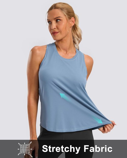 G Gradual Women's Racerback Workout Tank Top - Loose Fit Sleeveless Athletic Yoga Shirt for Gym