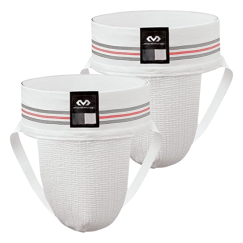 White XX-Large McDavid Athletic Supporter Jock Strap 2-Pack