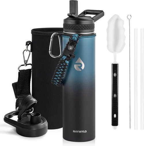 Hydro Flask Insulated Water Bottle - 24oz Triple Wall Vacuum Stainless Steel | Keeps Drinks Cold for 48 Hrs, Hot for 24 Hrs