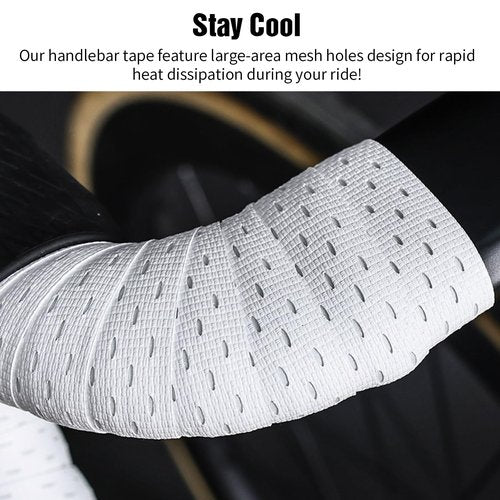 SHANGWU Bike Handlebar Tape, EVA Bike Bar Tape Road Bike, High Stain Resistance Bicycle Handlebars Tape, Extra Thick Soft & Non-Slip Comfortable Bike Grip Tape for Handlebars(Set of 2, Color-Change)