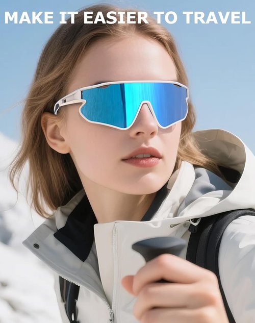 KALIYADI Polarized Sunglasses - UV400 Protection Sports Glasses for Men | Ideal for Cycling & Running