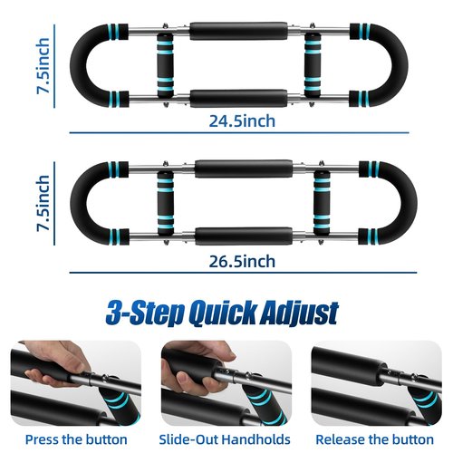 EAST MOUNT Twister Arm Trainer 20-111lb Adjustable Chest Workout Equipment for Men Women Portable Spring Resistance Muscle Builder Strength Training for Arms Chest Shoulders for Home Gym Fitness
