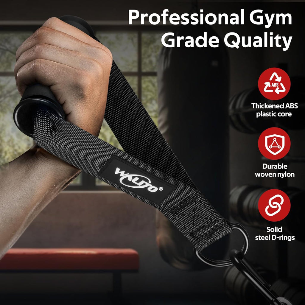WALITO Exercise Handles - Heavy Duty Replacement Cable Machine Attachments for Home Gym