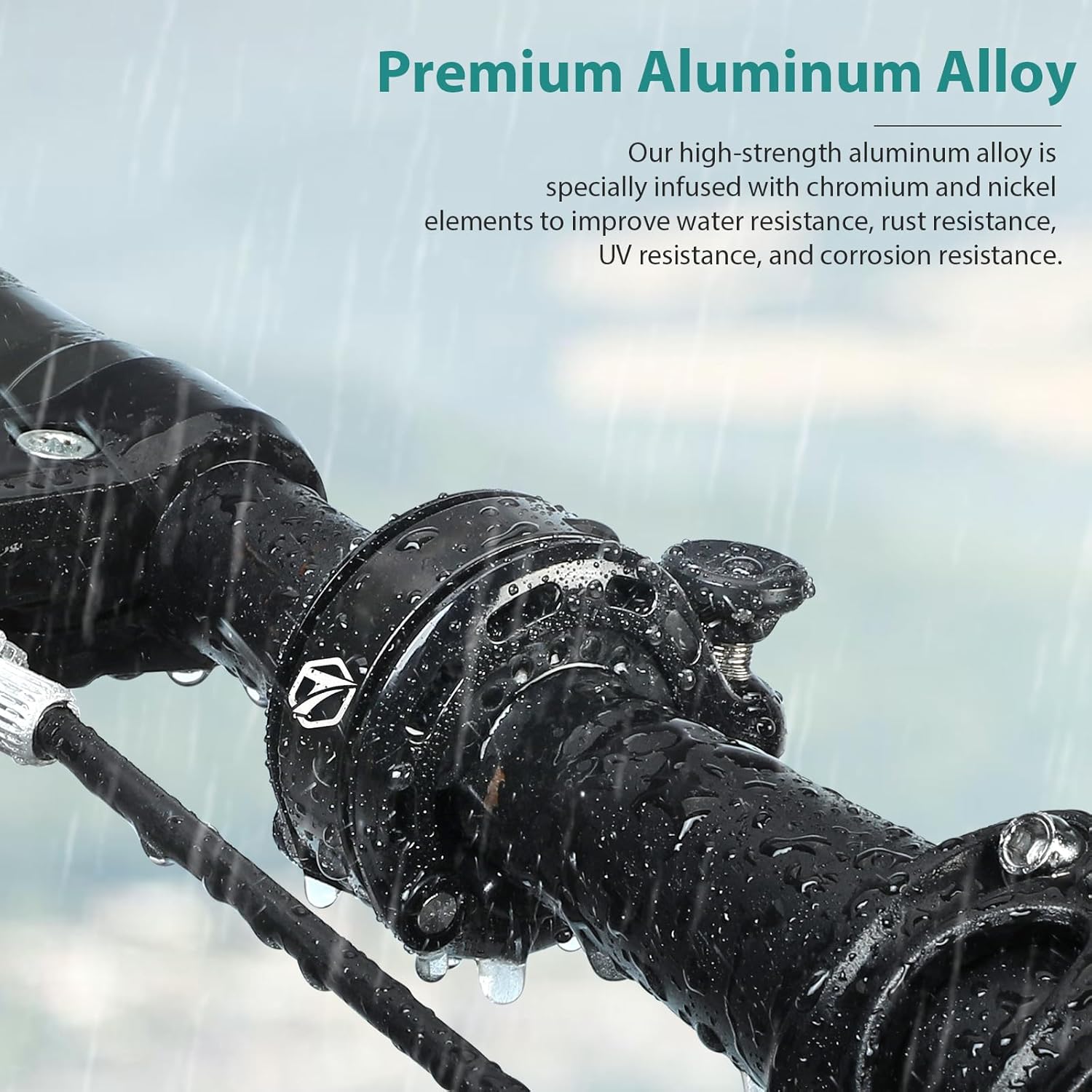 Topcrown Bike Bell - High-Volume Aluminum Alloy Bicycle Horn | Fits 22.2-31.8mm Handlebars