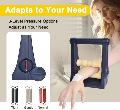 Forearm Massager by [Brand Name] - Foam Arm & Hand Roller with 3 Pressure Levels | Ideal for Carpal Tunnel & Tennis Elbow Relief