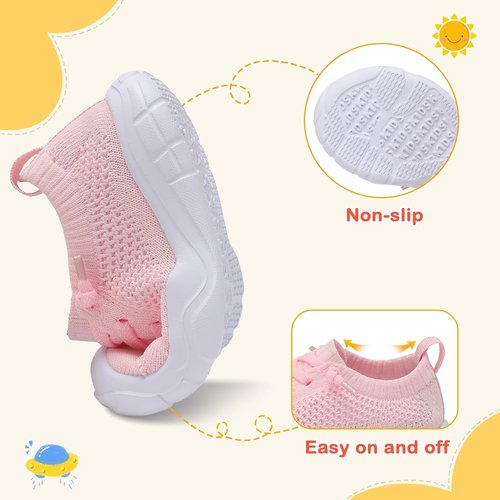 LeIsfIt Toddler Shoes - Breathable Barefoot Sneakers for Boys & Girls | Slip-On Design, Comfortable Fit
