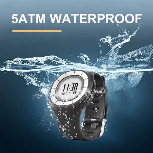 EZON Pedometer Watch T028, Waterproof Step Counter Watch with Calories & Stopwatch, EL Backlight, Non-Bluetooth Pedometer for Walking and Daily Exercise