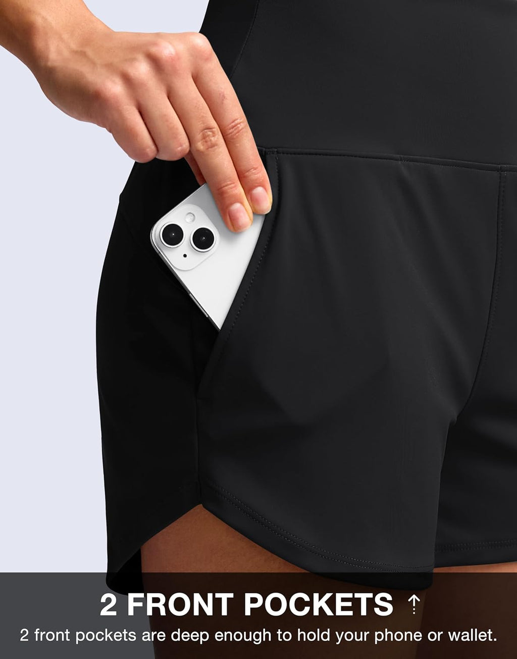 Soothfeel High Waisted Athletic Running Shorts - Tummy Control, Comfy Workout & Hiking | 3.5"/5" Options