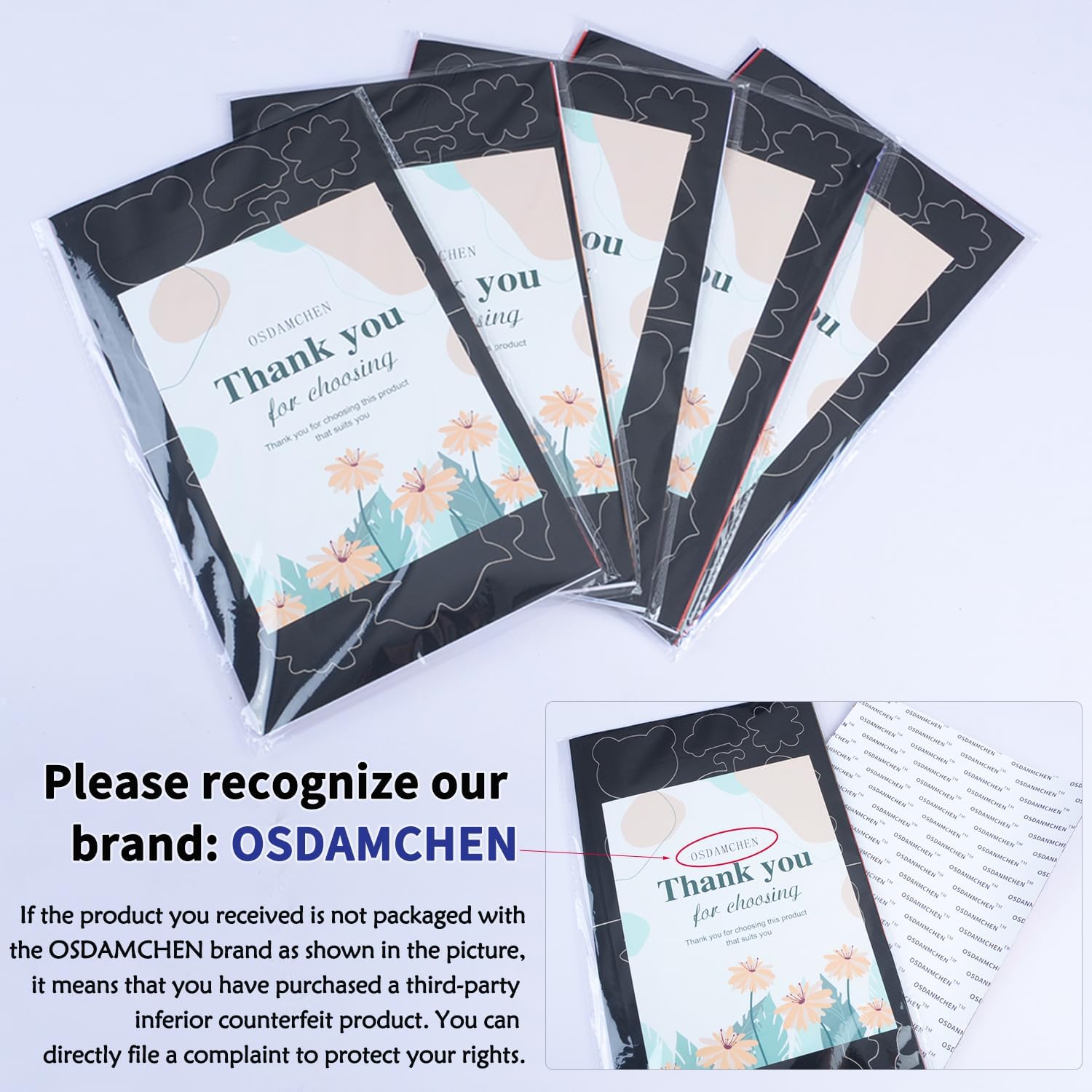 OSDAMCHEN Down Jacket Repair Patch Kit - Waterproof Self-Adhesive Nylon Patches for Puffer Jackets & Gear | 8 Sheets