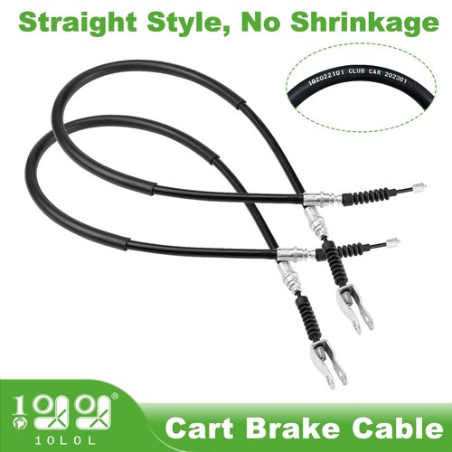 10L0L Golf Cart Brake Cable for Club Car DS 2000-up Gas & Electric, 42 Inch Driver and Passenger Side, OEM# 102022101