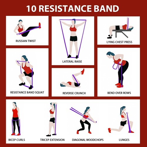 LEEKEY Resistance Bands for Working Out, Exercise Bands with Door Anchor,Pull Up Assistance Bands for Men and Women- Strength Bands for Fitness Training, Physical Therapy,Home Workouts