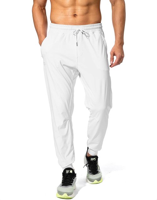 G Gradual Men's Joggers - Athletic Sweatpants with Zipper Pockets for Soccer & Workout