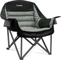 Youtanic Oversized Camping Chair - Portable Folding Design with Cup Holder & Side Pocket | Supports Up to 400lbs