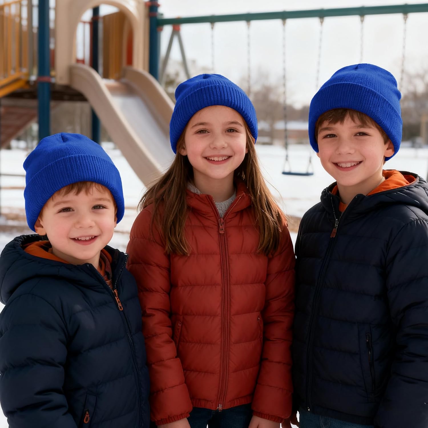 ZOORON Toddler Beanie - Warm Knit Winter Hat for Boys & Girls | Soft Skull Cap for Infants