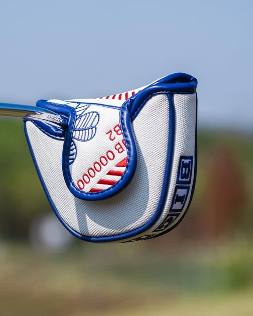 Big Teeth Putter Cover, Mallet Putter Cover Magnetic Heel Shafted Mallet Putter Golf Head Cover Hundred Dollars for Golf Clubs Most Brand