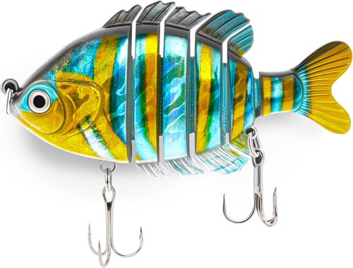 Dyneema Fishing Lures - Lifelike 3.5" Segmented Swimbait for Freshwater & Saltwater Fishing