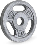 Marcy Classic Cast Iron Grip Plates - Perfect for Strength Training & Weightlifting | 1" Size