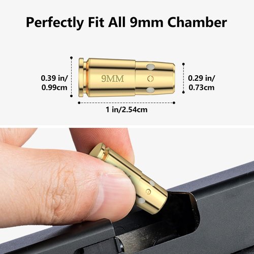 MidTen Bore Sight Laser - 9mm, 223, 5.56mm, 30-06, 25-06, 270 - Accurate Boresighter with Batteries