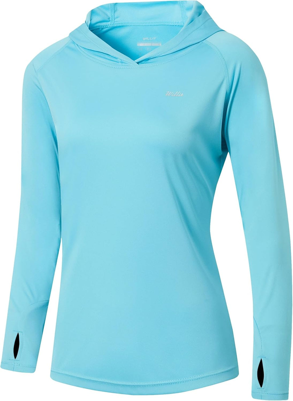 Willit UPF 50+ Sun Protection Hoodie - Lightweight Long Sleeve SPF Shirt for Hiking & Fishing