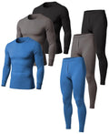 AMERICAN HEAVEN Men's Base Layer Thermal Underwear Set | 100% Cotton | Long Sleeve Top & Pant | Multi Packs