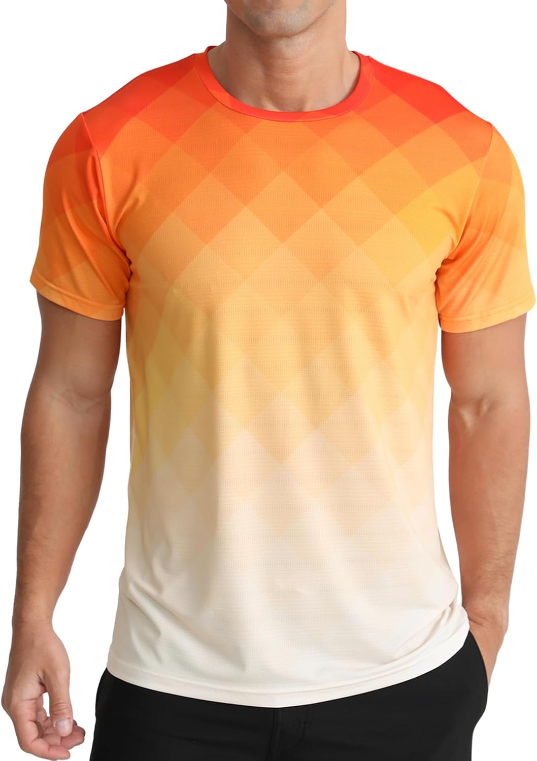 Skiennix Men's Athletic T-Shirt - Quick Dry Moisture-Wicking Performance Gym Top | Short Sleeve