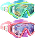 Aegend Diving Mask - Panoramic Anti-Fog Goggles for Snorkeling, Scuba Diving & Swimming | Comfort Fit with Mesh Bag