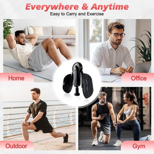 CYFIE Thigh Trainer for Women Men, Adjustable Inner Thigh Exerciser 0-135LBS, Thigh Toner & Booty Trainer with 5 Bands, Pelvic Floor Trainer & Kegel Exerciser Male, Home Gym Thigh Workout Equipment