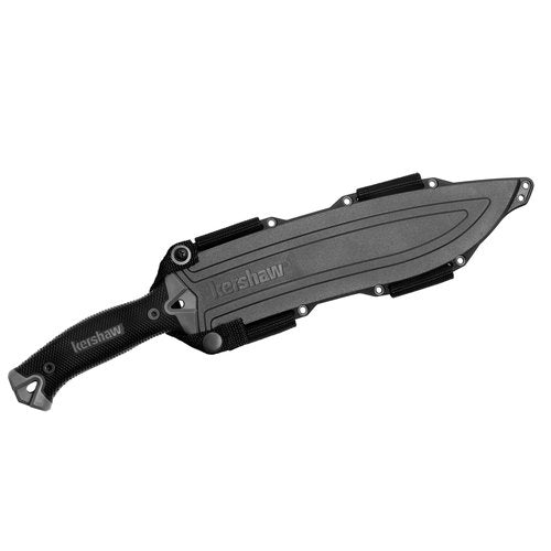 Kershaw Camp 10 Machete, 10" High Performance Carbon Steel Blade, Glass-Filled Nylon Handle, Includes Protective Blade Sheath, Ideal for Camping and Outdoor Chores