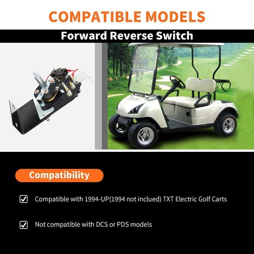 Aspaton Heavy Forward Reverse Switch Assembly Compatible with EZGO TXT 1994-Up Golf Cart Replace#73036-G01 70578-G01 70578-G02