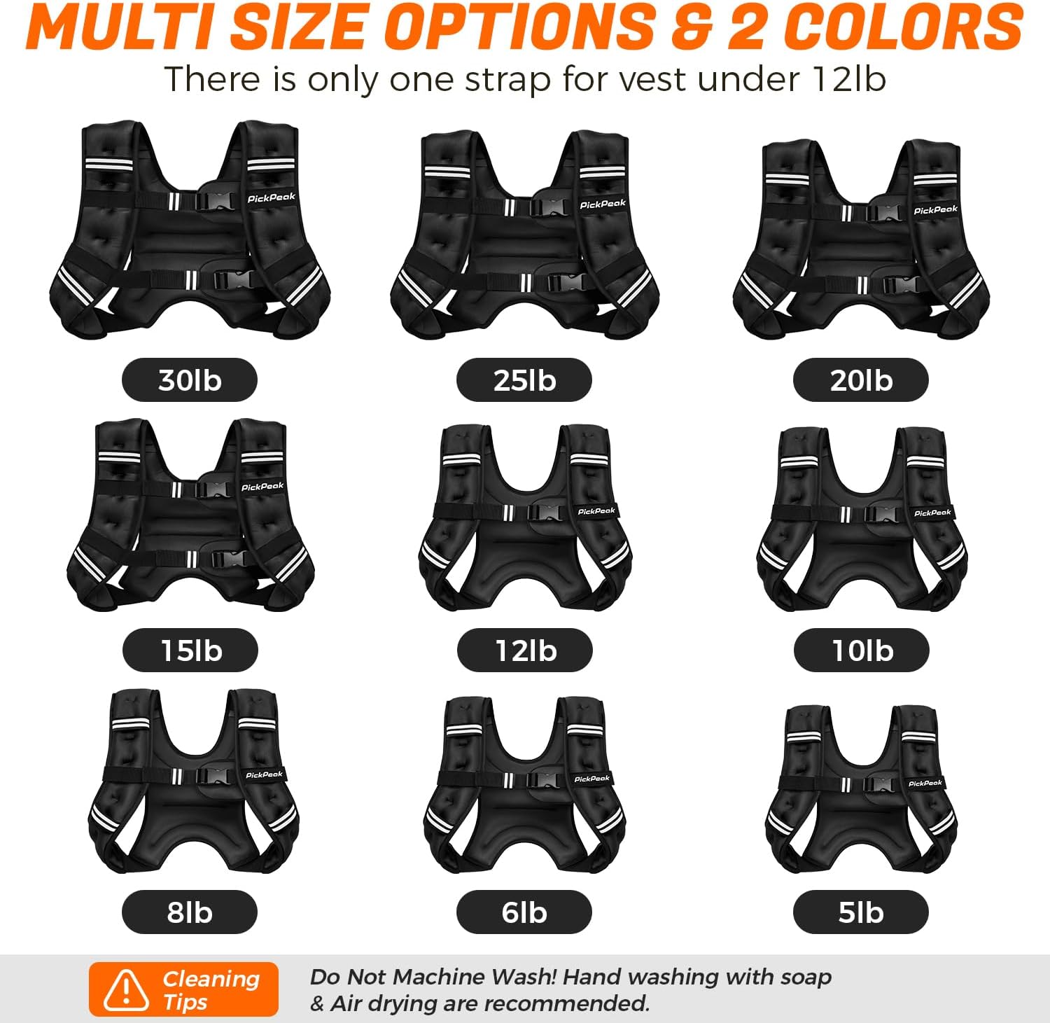 Skiennix Weighted Vest - Adjustable Strength Training Vest for Men & Women | 5lb to 30lb Options