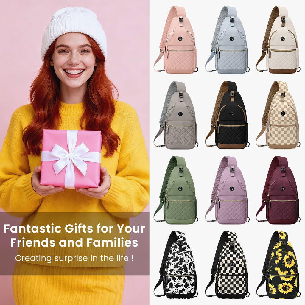 Skiennix Small Crossbody Bag - Versatile Sling Backpack for Travel | Casual Design for Men & Women