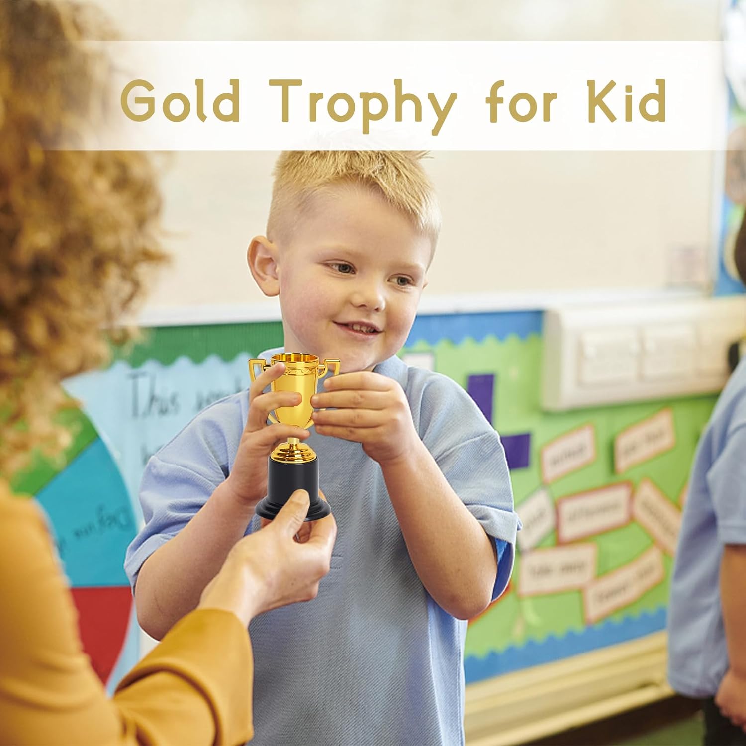 ZZYFGH Mini Gold Award Trophy Cups - 4 Inch Plastic Trophies for Sports, Parties & Competitions