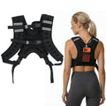 MIKOLO Weighted Vest Women, 8lb/12lb/16lb Weight Vest with Storage Pocket, Reflective Stripe for Walking, Running, Strength Training, Weight Loss and Workout (16lb)