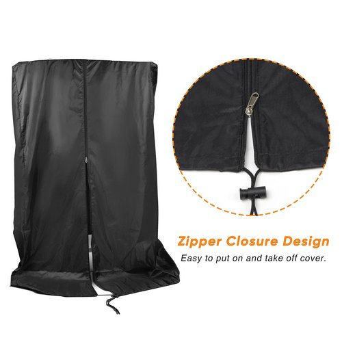 Black Treadmill Cover 46" L x 38" W x 66" H, Luxiv Dustproof Waterproof Cover for Treadmill Fold-able for Indoor Outdoor Sunscreen with Storage Bag