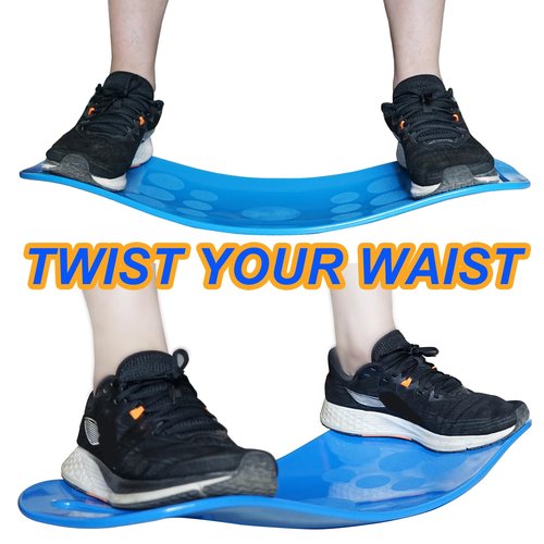 Stability Balance Board for Core Strength and Flexibility Workouts, ABS Plastic Construction (Blue)