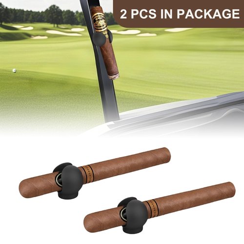 REFFU 2 Pack Convenient Magnetic Holder for Golf Cart, Portable Silicone Clip for Golf Carts, Golf Cart Holder, Magnetic Golf Cart Clip Accessories, 45-52 Ring Gauge, Fit for Golfing (2pc)