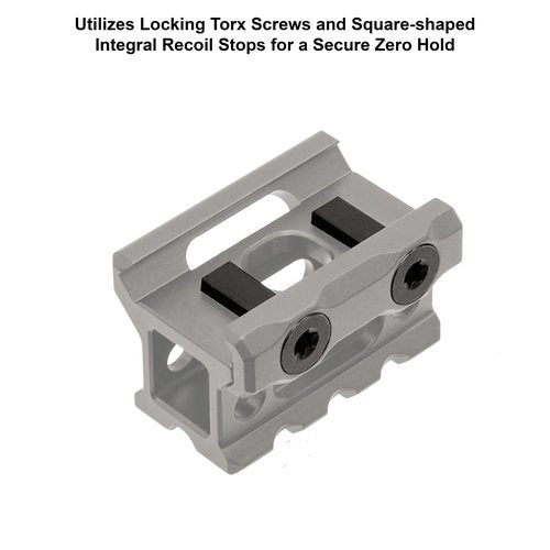 Leapers MT-RSX8S Inc., UTG Ss Picatinny Riser Mount, Black, 0.83"