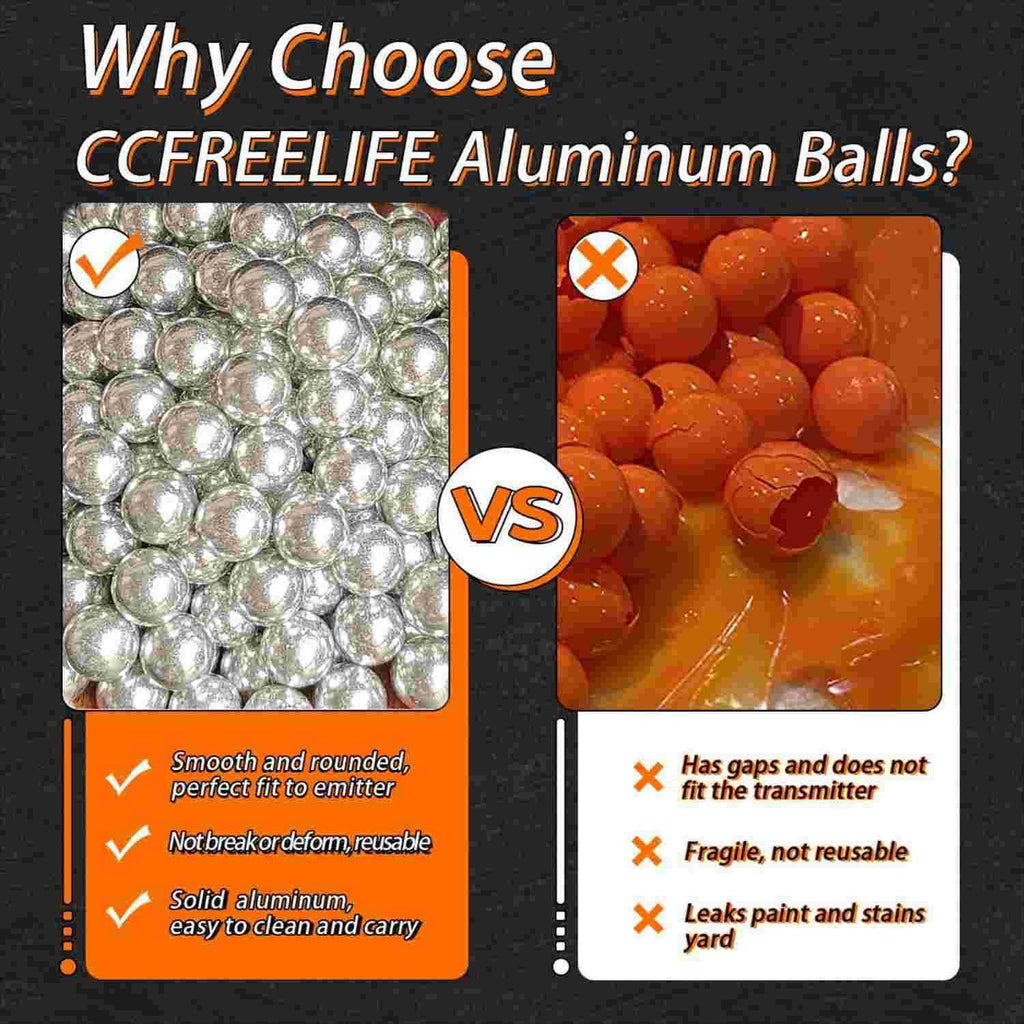 T4E | .68 Cal Self Defense Aluminum Balls - Max Power for Training & Target Practice (7.3 Grams)