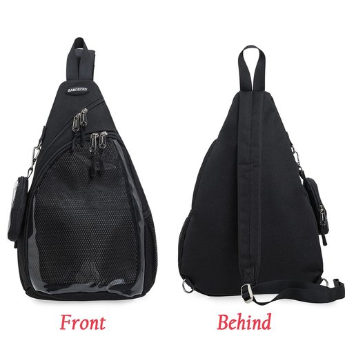ZAROXOXS Mens Womens Oxford Ita Bag Pin Display Chest Pack Single Shoulder Bag Sport Backpack Packs Hiking Daypack