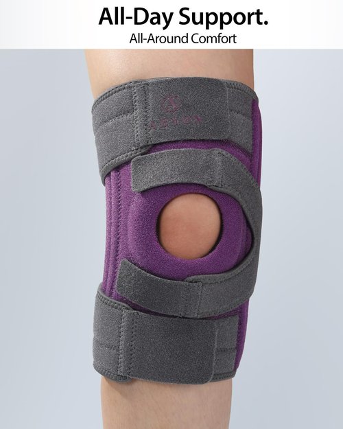 ABYON Knee Brace - Adjustable Support for Meniscus Tear & ACL Injuries | 360° Stabilizers for Pain Relief