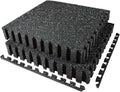 AIRHOP Exercise Equipment Mats - 0.56in Thick Interlocking Puzzle Tiles | 48 Sq Ft Heavy-Duty Gym Flooring, 12 Tiles, 24 x 24in