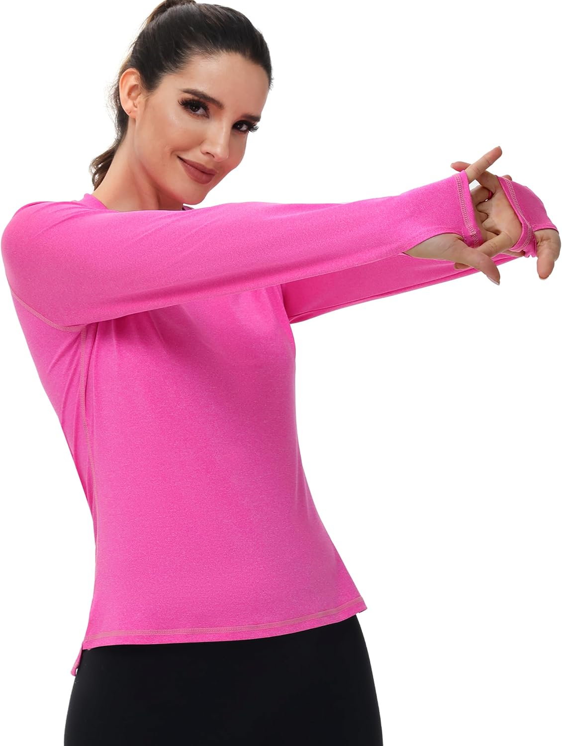 Skiennix Swim Rash Guard Shirt - Long Sleeve UV Sun Protection SPF 50+ with Thumbhole | Quick Dry for Beach & Hiking